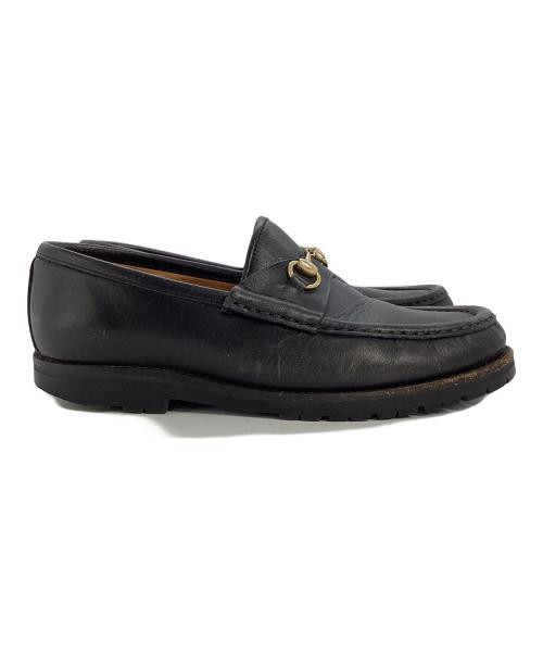 GUCCI（グッチ）GUCCI (グッチ) ホースビットローファー ブラック サイズ:35 1/2の古着・服飾アイテム