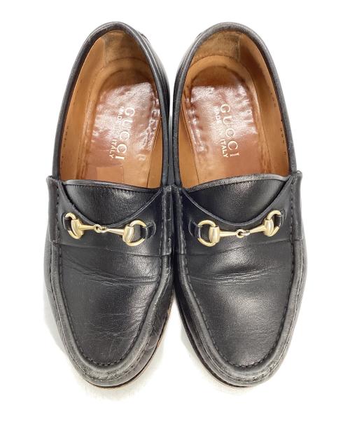 GUCCI（グッチ）GUCCI (グッチ) ホースビットローファー ブラック サイズ:35 1/2の古着・服飾アイテム
