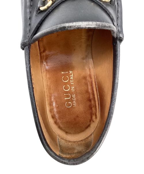GUCCI（グッチ）GUCCI (グッチ) ホースビットローファー ブラック サイズ:35 1/2の古着・服飾アイテム