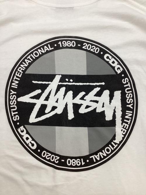stussy（ステューシー）stussy (ステューシー) CDG (シーディージー) 長袖カットソー ホワイト サイズ:Mの古着・服飾アイテム