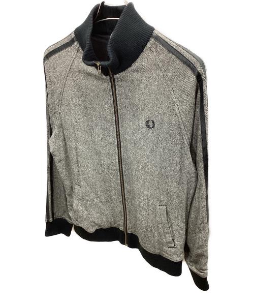FRED PERRY（フレッドペリー）FRED PERRY (フレッドペリー) トラックジャケット ブラック×グレー サイズ:Mの古着・服飾アイテム