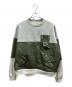 Re:room（リルーム）の古着「SWITCHING TWILL SWEAT TRAINER」｜カーキ×グレー