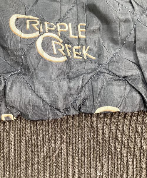 CRIPPLE CREEK（クリップルクリーク）CRIPPLE CREEK (クリップルクリーク) スウェードブルゾン ブラウン サイズ:Lの古着・服飾アイテム