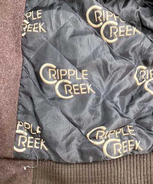 CRIPPLE CREEK（クリップルクリーク）CRIPPLE CREEK (クリップルクリーク) スウェードブルゾン ブラウン サイズ:Lの古着・服飾アイテム