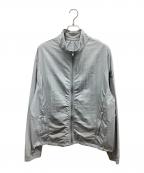 alo yogaアローヨガ）の古着「Takeaway Track Full Zip Jacket  テイクアウェイ トラック フルジップ ジャケット」｜ライトグレー