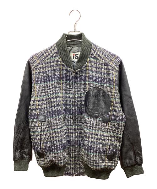I.S.（アイエス）I.S. (アイエス) ブルゾン ブラック×ネイビー サイズ:9の古着・服飾アイテム