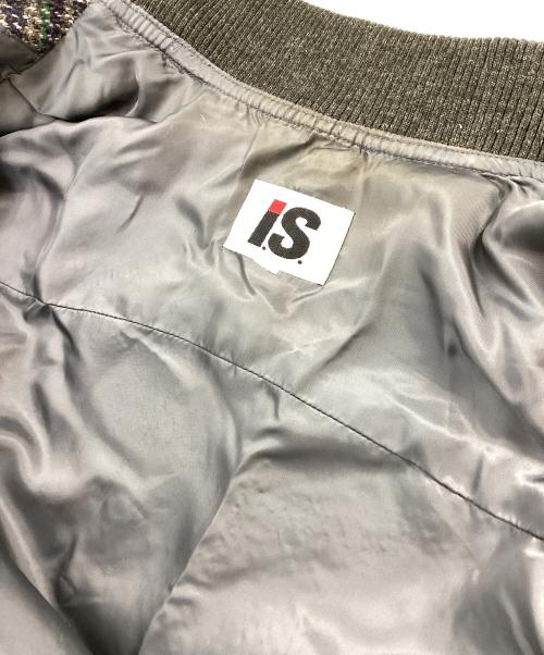 I.S.（アイエス）I.S. (アイエス) ブルゾン ブラック×ネイビー サイズ:9の古着・服飾アイテム