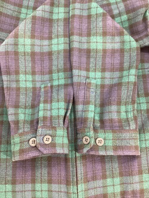 THE NORTH FACE（ザ ノース フェイス）THE NORTH FACE (ザ ノース フェイス) L/S ZIP SHIRT ネイビー×グリーン サイズ:Sの古着・服飾アイテム