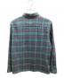 THE NORTH FACE (ザ ノース フェイス) L/S ZIP SHIRT ネイビー×グリーン サイズ:S：5000円