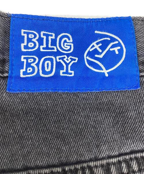 BIG BOY（ビッグボーイ）BIG BOY (ビッグボーイ) ワイドデニムパンツ ブラック サイズ:Mの古着・服飾アイテム