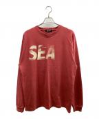 WIND AND SEAウィンダンシー）の古着「長袖カットソー」｜レッド