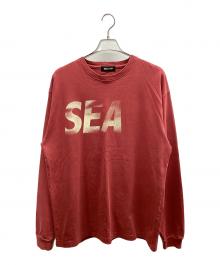 WIND AND SEA（ウィンダンシー）の古着「長袖カットソー」｜レッド