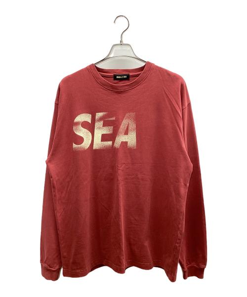 WIND AND SEA（ウィンダンシー）WIND AND SEA (ウィンダンシー) 長袖カットソー レッド サイズ:Lの古着・服飾アイテム