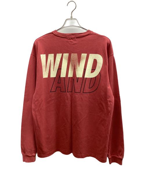 WIND AND SEA（ウィンダンシー）WIND AND SEA (ウィンダンシー) 長袖カットソー レッド サイズ:Lの古着・服飾アイテム