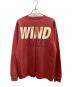 WIND AND SEA (ウィンダンシー) 長袖カットソー レッド サイズ:L：5000円