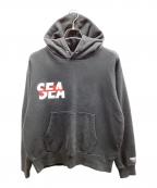 WIND AND SEAウィンダンシー）の古着「プルオーバーパーカー」｜ブラック