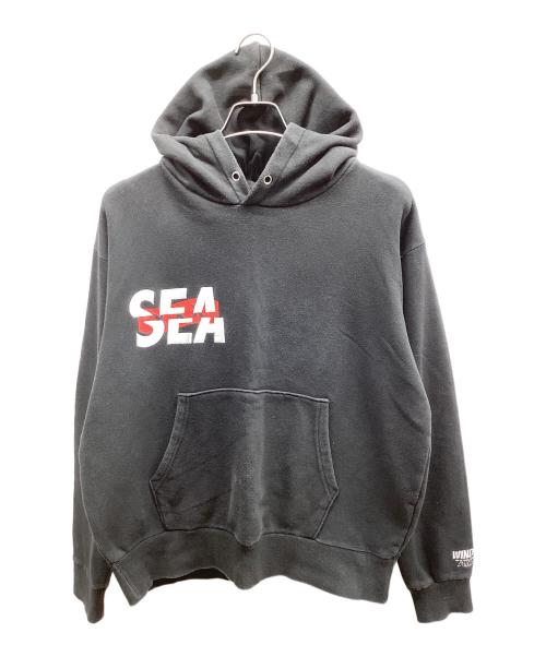 WIND AND SEA（ウィンダンシー）WIND AND SEA (ウィンダンシー) プルオーバーパーカー ブラック サイズ:Mの古着・服飾アイテム