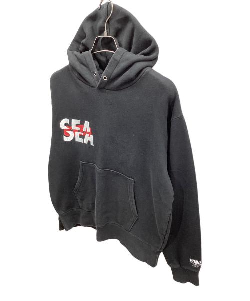 WIND AND SEA（ウィンダンシー）WIND AND SEA (ウィンダンシー) プルオーバーパーカー ブラック サイズ:Mの古着・服飾アイテム