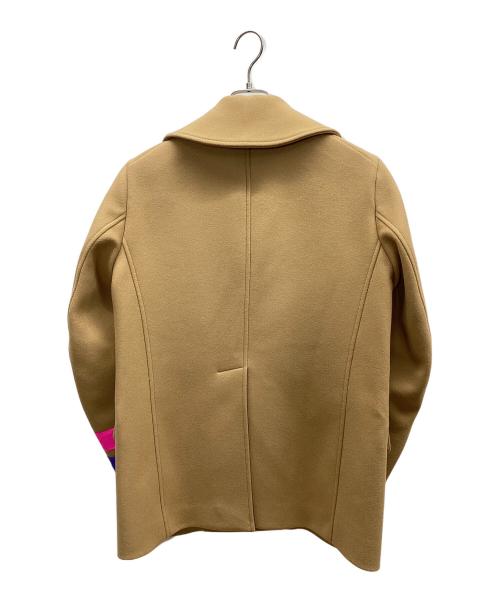 DSQUARED2（ディースクエアード）DSQUARED2 (ディースクエアード) Double-Breasted Peacoat ダブルブレステッド ピーコート ベージュ サイズ:46の古着・服飾アイテム