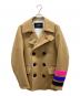 DSQUARED2（ディースクエアード）の古着「Double-Breasted Peacoat ダブルブレステッド ピーコート」｜ベージュ