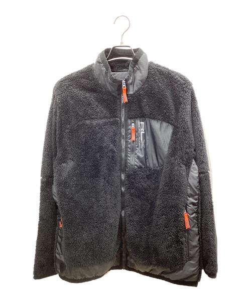 RLX RALPH LAUREN（アールエルエックスラルフローレン）RLX RALPH LAUREN (アールエルエックスラルフローレン) フリースジャケット ブラック サイズ:Lの古着・服飾アイテム