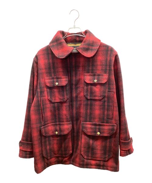 WOOLRICH（ウールリッチ）WOOLRICH (ウールリッチ) ハンティングジャケット レッド×ブラック サイズ:不明の古着・服飾アイテム