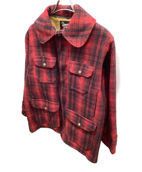 WOOLRICH（ウールリッチ）WOOLRICH (ウールリッチ) ハンティングジャケット レッド×ブラック サイズ:不明の古着・服飾アイテム