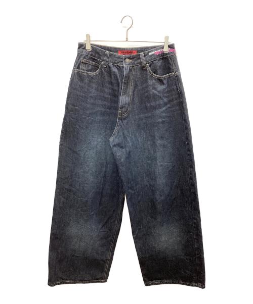 JADED RONDON（ジェイデッド ロンドン）JADED RONDON (ジェイデッド ロンドン) INDIGO RAINBOW SCRIPT XL COLOSSUS JEAN インディゴ レインボー スクリプト XL コロッサス ジーンズ インディゴ サイズ:30の古着・服飾アイテム