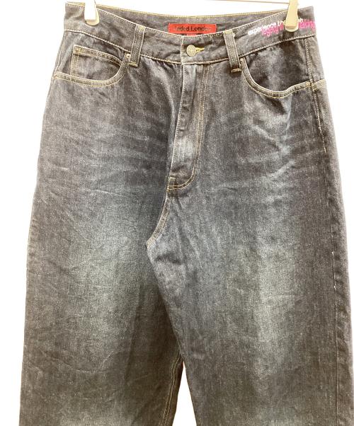 JADED RONDON（ジェイデッド ロンドン）JADED RONDON (ジェイデッド ロンドン) INDIGO RAINBOW SCRIPT XL COLOSSUS JEAN インディゴ レインボー スクリプト XL コロッサス ジーンズ インディゴ サイズ:30の古着・服飾アイテム
