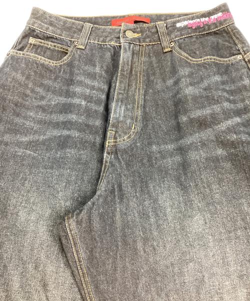 JADED RONDON（ジェイデッド ロンドン）JADED RONDON (ジェイデッド ロンドン) INDIGO RAINBOW SCRIPT XL COLOSSUS JEAN インディゴ レインボー スクリプト XL コロッサス ジーンズ インディゴ サイズ:30の古着・服飾アイテム