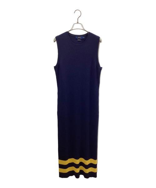 POLO RALPH LAUREN（ポロ・ラルフローレン）POLO RALPH LAUREN (ポロ・ラルフローレン) ニットワンピース ネイビー サイズ:Lの古着・服飾アイテム