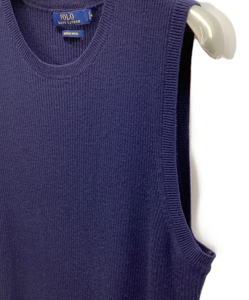 POLO RALPH LAUREN（ポロ・ラルフローレン）POLO RALPH LAUREN (ポロ・ラルフローレン) ニットワンピース ネイビー サイズ:Lの古着・服飾アイテム
