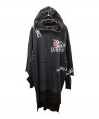 DIESELディーゼル）の古着「HATE COUTURE 18AW 長袖ワンピース」｜ブラック