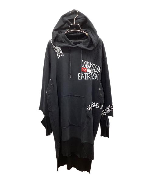 DIESEL（ディーゼル）DIESEL (ディーゼル) HATE COUTURE 18AW 長袖ワンピース ブラック サイズ:Sの古着・服飾アイテム