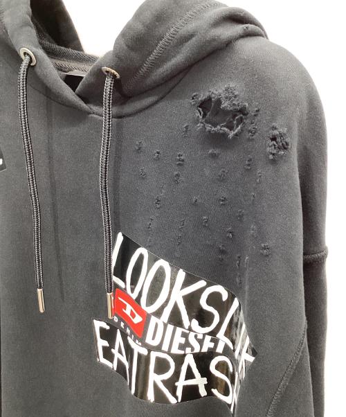 DIESEL（ディーゼル）DIESEL (ディーゼル) HATE COUTURE 18AW 長袖ワンピース ブラック サイズ:Sの古着・服飾アイテム