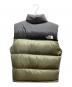 THE NORTH FACE (ザ ノース フェイス) NUPTSE VEST ダウンジャケット カーキ×ブラック サイズ:L：13000円