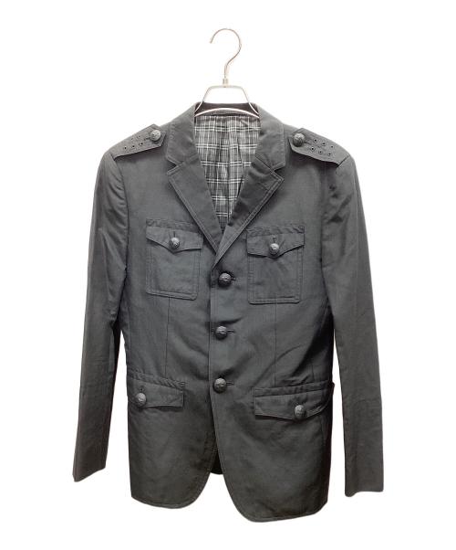 BURBERRY BLACK LABEL（バーバリーブラックレーベル）BURBERRY BLACK LABEL (バーバリーブラックレーベル) テーラードジャケット ブラック サイズ:Mの古着・服飾アイテム