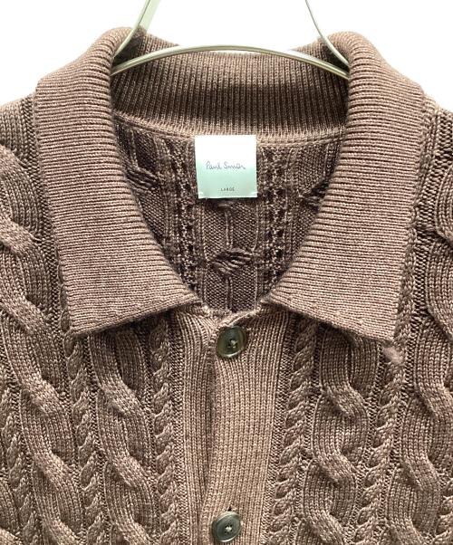 PAUL SMITH（ポールスミス）PAUL SMITH (ポールスミス) 厚手カーディガン ブラウン サイズ:Lの古着・服飾アイテム