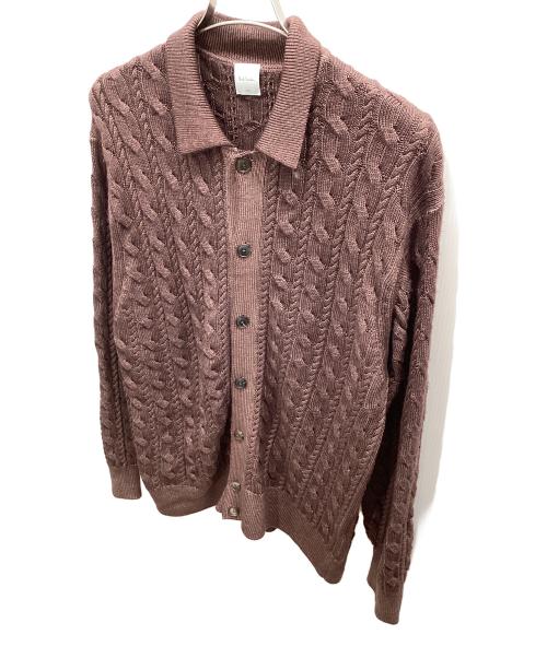 PAUL SMITH（ポールスミス）PAUL SMITH (ポールスミス) 厚手カーディガン ブラウン サイズ:Lの古着・服飾アイテム