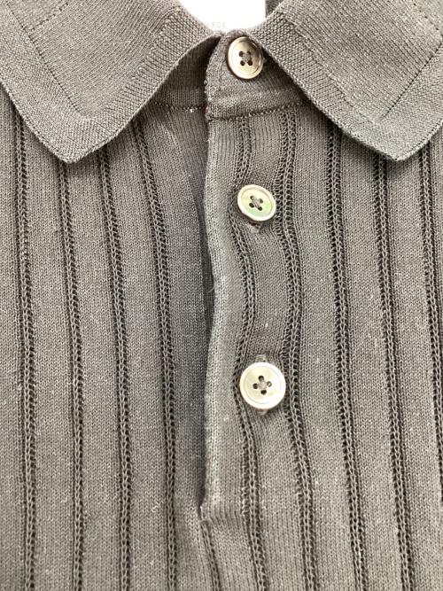 PAUL SMITH（ポールスミス）PAUL SMITH (ポールスミス) ニットポロシャツ ブラック サイズ:Lの古着・服飾アイテム