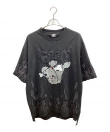 GALFY（ガルフィー）の古着「ファイヤーピカピカTee」｜ブラック