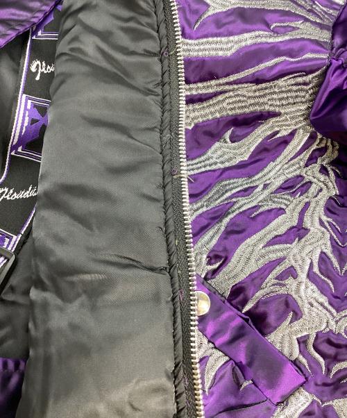 BACK STAGE（バックステージ）BACK STAGE (バックステージ) CRIMSON GHOST MA-1 パープル サイズ:FREEの古着・服飾アイテム
