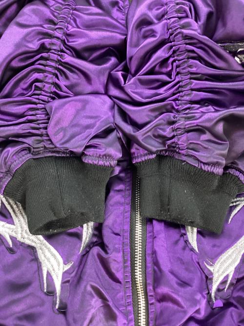 BACK STAGE（バックステージ）BACK STAGE (バックステージ) CRIMSON GHOST MA-1 パープル サイズ:FREEの古着・服飾アイテム
