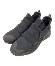ECCO（エコー）の古着「ZIPFLEX W SLIP-ON ローカットスニーカー」｜ブラック