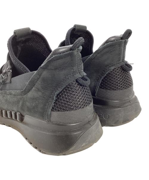 ECCO（エコー）ECCO (エコー) ZIPFLEX W SLIP-ON ローカットスニーカー ブラック サイズ:39の古着・服飾アイテム