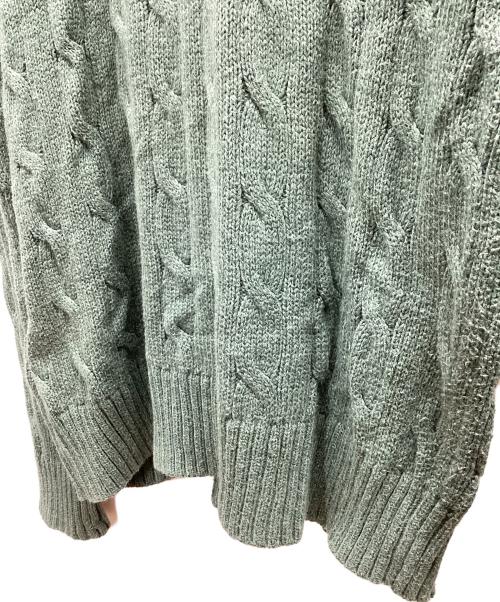 POLO RALPH LAUREN（ポロ・ラルフローレン）POLO RALPH LAUREN (ポロ・ラルフローレン) ケーブルニット グリーン サイズ:XSの古着・服飾アイテム