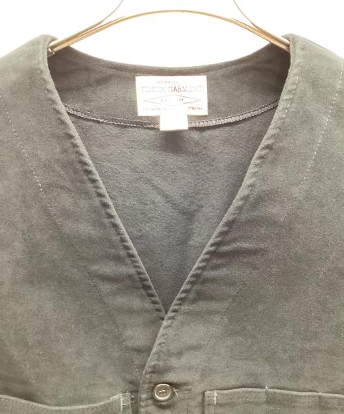 FILSON GARMENT（フィルソン ガーメント）FILSON GARMENT (フィルソン ガーメント) スエードベスト ブラック サイズ:46の古着・服飾アイテム