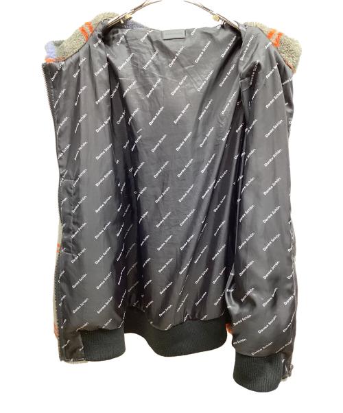 DANKE SCHON（ダンケ シェーン）DANKE SCHON (ダンケ シェーン) ボアジャケット ブラウン×ブルー サイズ:FREEの古着・服飾アイテム