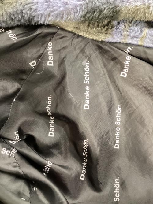 DANKE SCHON（ダンケ シェーン）DANKE SCHON (ダンケ シェーン) ボアジャケット ブラウン×ブルー サイズ:FREEの古着・服飾アイテム