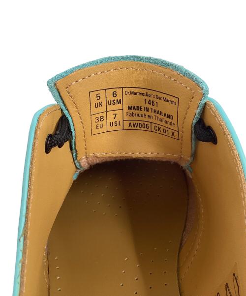 Dr.Martens（ドクターマーチン）Dr.Martens (ドクターマーチン) 3ホールシューズ ブルー×ブラック サイズ:UK5の古着・服飾アイテム